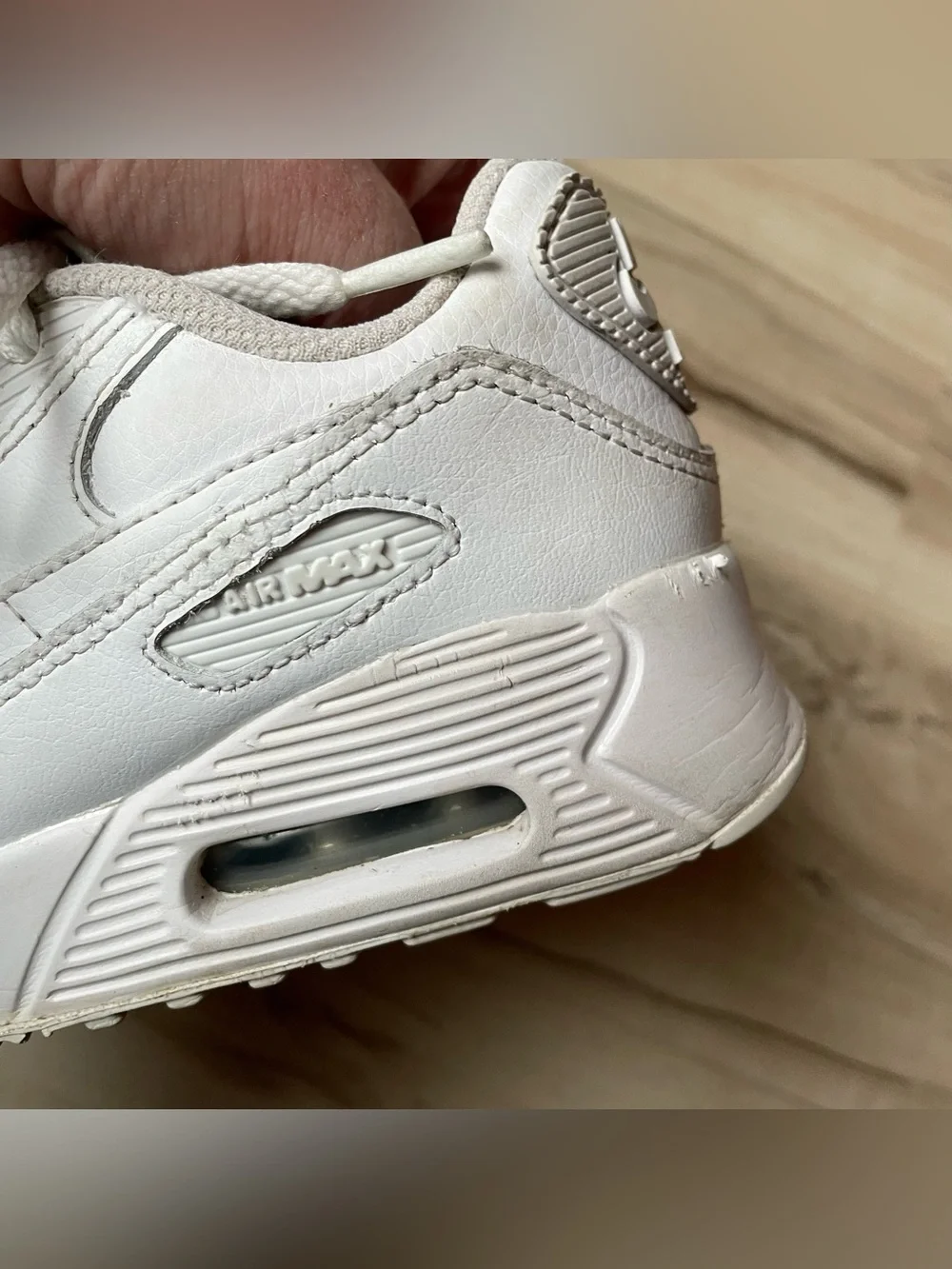 Nike White Air Max Leather Sneakers children’s size 1.5 Y